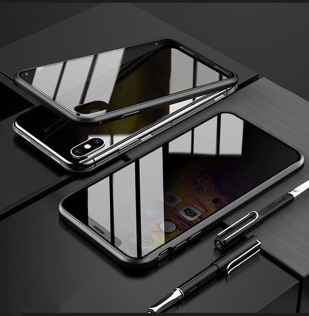 Phone Case Anti-peep Magnetic Protective Shell Magnetic Privacy Glass Case For Phone Phone Case Anti-peep Magnetic Protective Shell Magnetic Privacy Glass Case For Phone